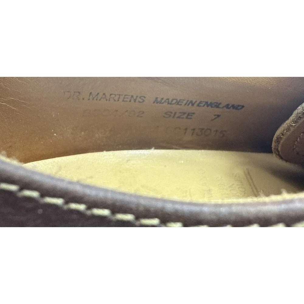 Dr. Martens Brogues Made In England Mens 7 Womens 8.5 Wingtip Chunky Platform